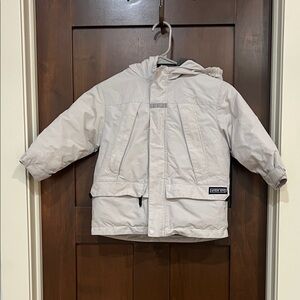 Lands' End Kids Light Gray Puffer Jacket